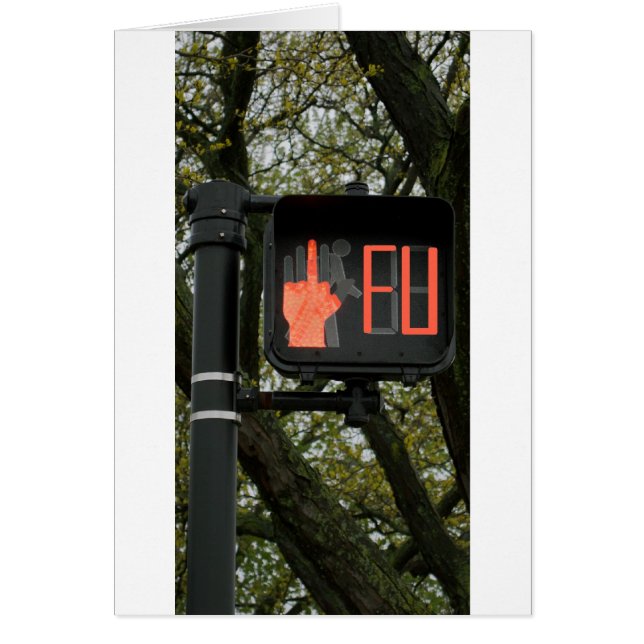 Funny Crosswalk sagt FU (Vorne)