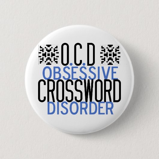 Funny Crossword Puzzle Acdict Button (Vorderseite)
