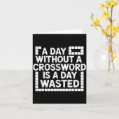 Funny Crossword Puzzle Word Game Nerd Karte (Gelbe Blume)