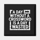 Funny Crossword Puzzle Word Game Nerd  Magnet (Vorne)