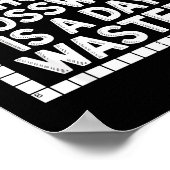 Funny Crossword Puzzle Word Game Nerd  Poster (Ecke)