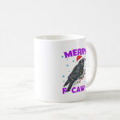 Funny Crow Christmas Classic Vintage Style Kaffeetasse (VorderseiteRechts)