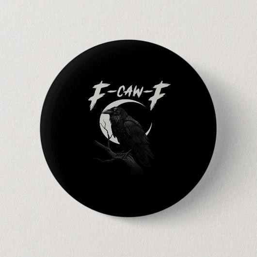 Funny Crow Essential Creative Casual Button (Vorderseite)