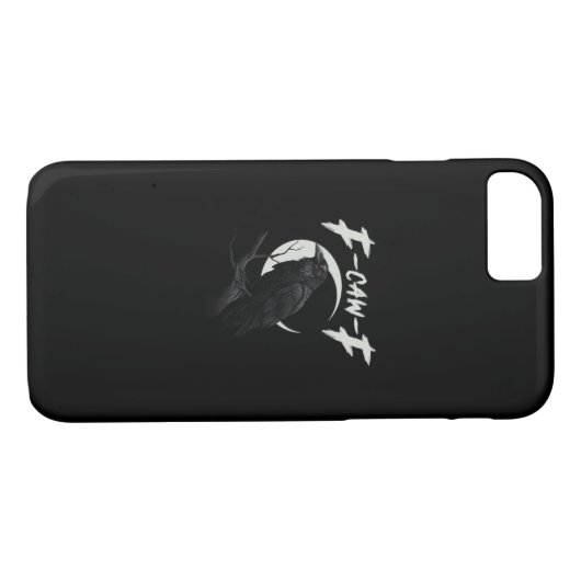 Funny Crow Essential Creative Casual Case-Mate iPhone Hülle (Rückseite (Horizontal))