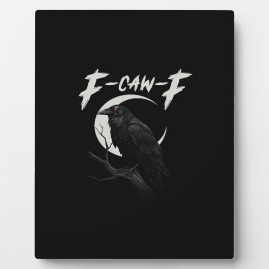 Funny Crow Essential Creative Casual Fotoplatte (Vorderseite)