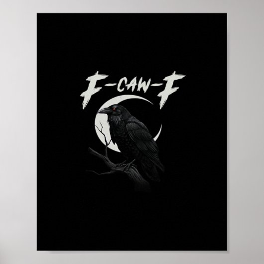 Funny Crow Essential Creative Casual Poster (Vorne)