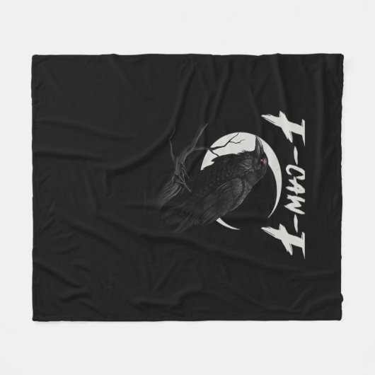Funny Crow Essential Retro Classic Fleecedecke (Vorderseite (Horizontal))