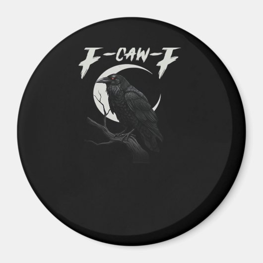 Funny Crow Essential Retro Classic Magnet (Vorne)