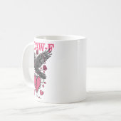 Funny Crow F-caw-f Valentines Day Black Bird Fcawf Kaffeetasse (Vorderseite Links)