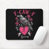 Funny Crow F-caw-f Valentines Day Black Bird Fcawf Mousepad (Mit Mouse)
