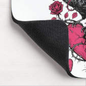Funny Crow F-caw-f Valentines Day Black Bird Fcawf Mousepad (Ecke)