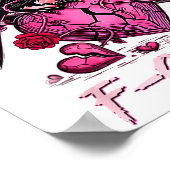 Funny Crow F-caw-f Valentines Day Black Bird Fcawf Poster (Ecke)