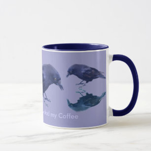 Funny Crow Fans Corvidae Raven Design Tasse