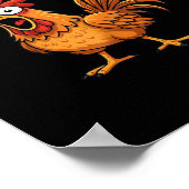 Funny Crow Humor Gothic F-Caw-F Poster (Ecke)