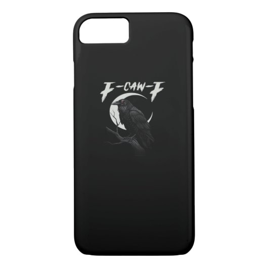 Funny Crow Retro Classic Style Case-Mate iPhone Hülle (Rückseite)
