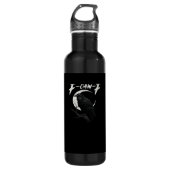 Funny Crow Retro Classic Style Edelstahlflasche (Vorderseite)
