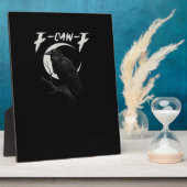 Funny Crow Retro Classic Style Fotoplatte (Seite)