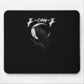 Funny Crow Retro Classic Style Mousepad (Vorne)