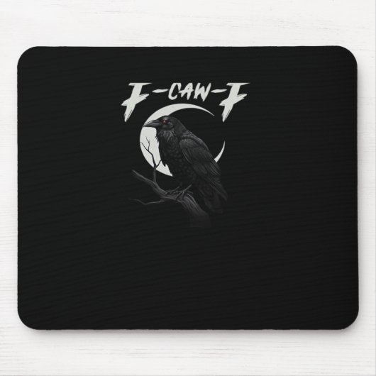 Funny Crow Retro Classic Style Mousepad (Vorne)
