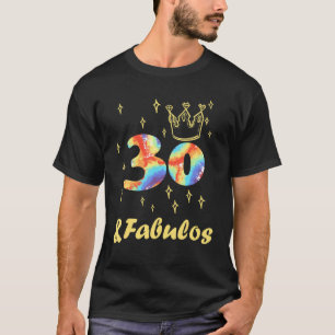 Funny Crown Gefärbte Krawatte 30. Geburtstag 30 Ja T-Shirt