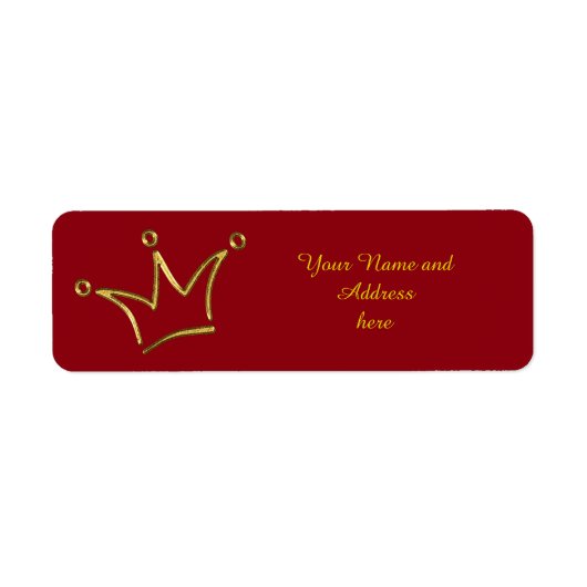Funny Crown Gold + Ihr Backgr. & Text (Vorne)