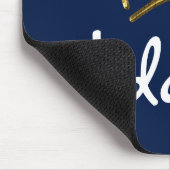Funny Crown Gold + Ihr Backgr. & Text Mousepad (Ecke)