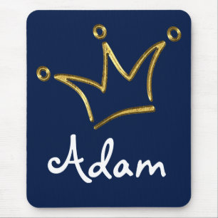Funny Crown Gold + Ihr Backgr. & Text Mousepad