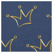 Funny Crown Gold + Ihr Backgr. & Text Stoff (Nahaufnahme)
