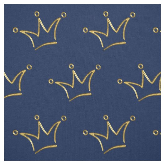 Funny Crown Gold + Ihr Backgr. & Text Stoff (Muster)