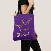 Funny Crown Gold + Ihr Backgr. & Text Tasche (Von Nahem)