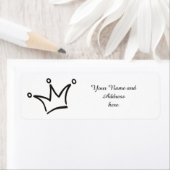 Funny Crown schwarz + dein Backgr. & Text (Insitu)