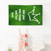 Funny Crown weiß + Ihr Backgr. & Text Banner (Insitu)