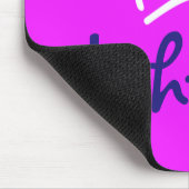 Funny Crown weiß + Ihr Backgr. & Text Mousepad (Ecke)