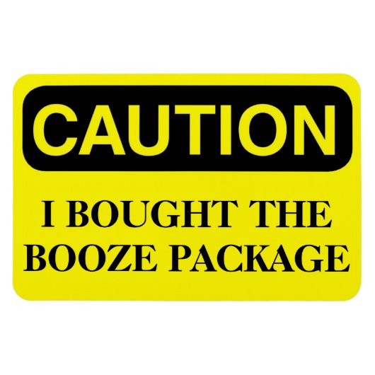 Funny Cruise Cabin Door Magnet - Booze Paket (Horizontal)