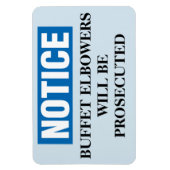 Funny Cruise Cabin Door Magnet - Buffet (Vertikal)