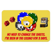 Funny Cruise Cabin Door Magnet - Casino (Horizontal)