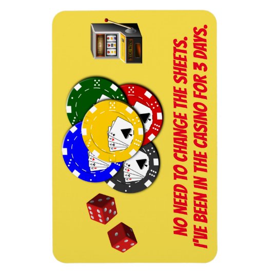 Funny Cruise Cabin Door Magnet - Casino (Vertikal)