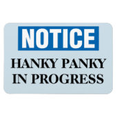 Funny Cruise Cabin Door Magnet - Hanky Panky (Horizontal)