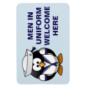 Funny Cruise Cabin Door Magnet - Männer in Uniform (Vertikal)