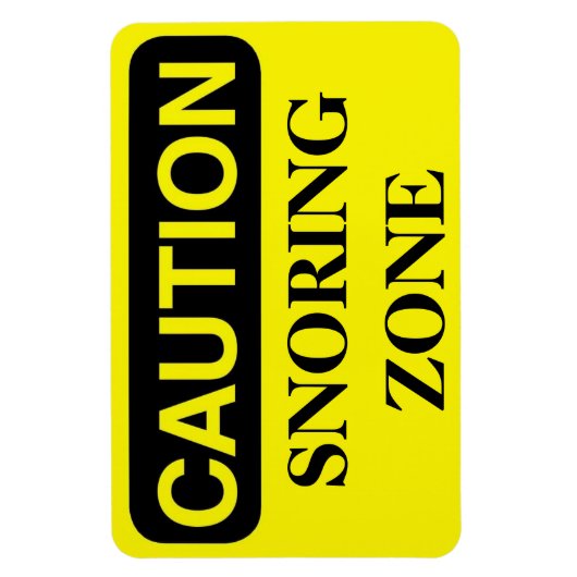 Funny Cruise Cabin Door Magnet - Schnarchen Zone (Vertikal)