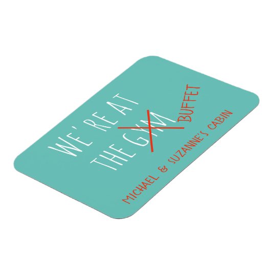 Funny Cruise Door Marker am Gym Buffet Magnet (Linke Seite)
