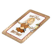 Funny Cruise Schiff Tür für ihr blonde Party Girl Magnet (Linke Seite)