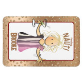 Funny Cruise Schiffstür für ihre Rose Gold Magnet (Horizontal)