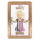 Funny Cruise Schiffstür für ihre Rose Gold Magnet (Vertikal)