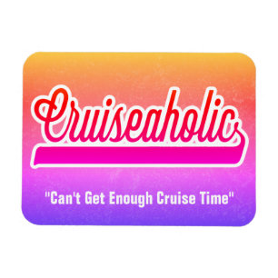 Funny Cruise Ship Addict Restaurant Kabine Türschi Magnet