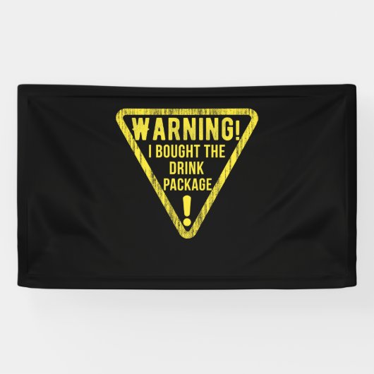 Funny Cruise Ship for Caribbean Vacation Party Banner (Horizontal)