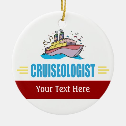 Funny Cruise Ship Keramik Ornament (Vorne)