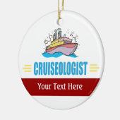 Funny Cruise Ship Keramik Ornament (Links)
