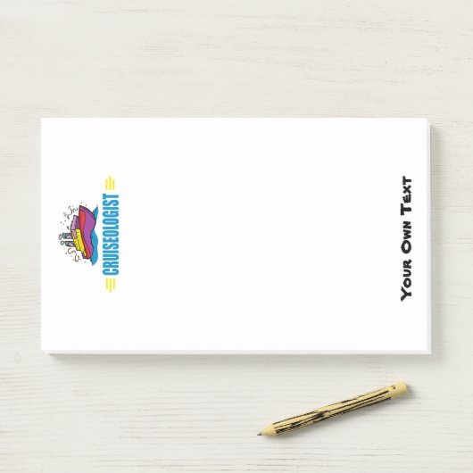 Funny Cruise Ship Post-it Klebezettel (Auf Schreibtisch)