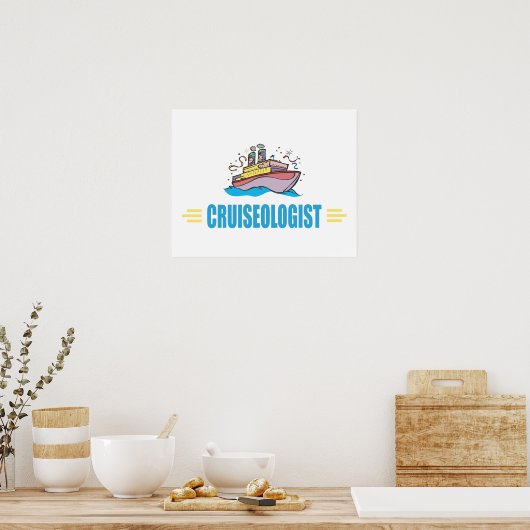 Funny Cruise Ship Poster (Küche)